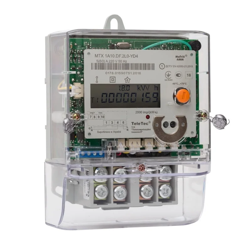 Счётчик TeleTec MTX1 — однофазный электросчётчик
