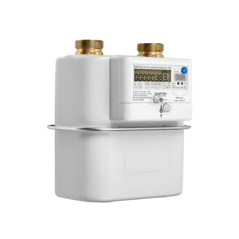 Счётчик МИРТЕК-51-РУ — диафрагменный газовый счётчик