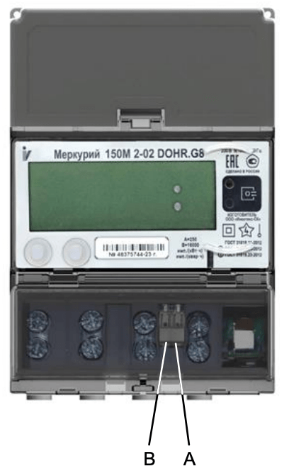 Схема подключения RS-485 счётчика Меркурий 150
