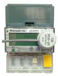 Расположение оптопорта на счётчике Меркурий 150