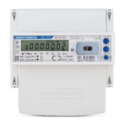 Счётчик Энергомера CE303 R33 — трёхфазный электросчётчик