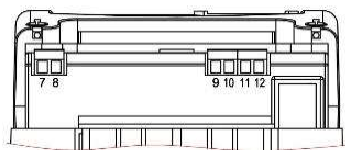 Клеммы RS-485 счётчика Энергомера CE207