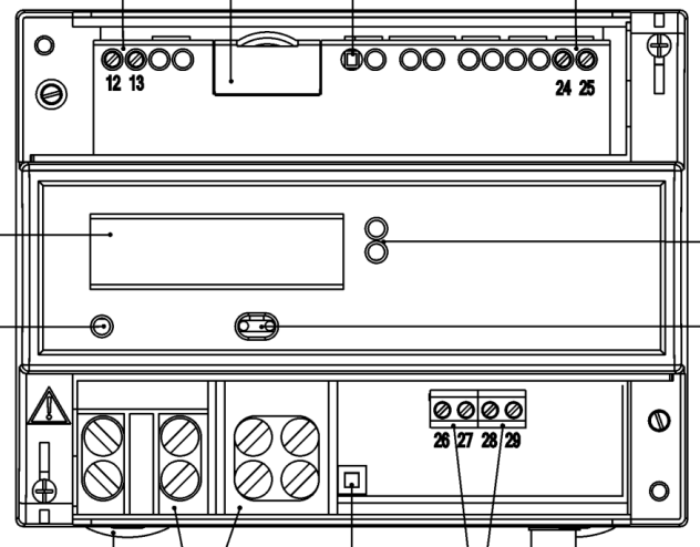 Клеммы RS-485 Энергомера CE102 R8